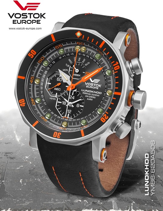  Vostok Europe Chronograph Lunokhod 2 Steel / Orange 