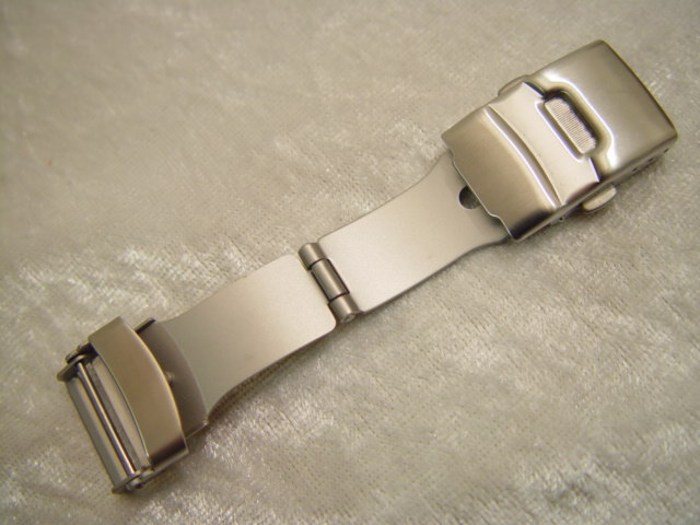   Stainless steel folding clasp silver 