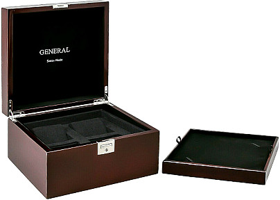  General XXL Watch box for 4 watches made of wood 