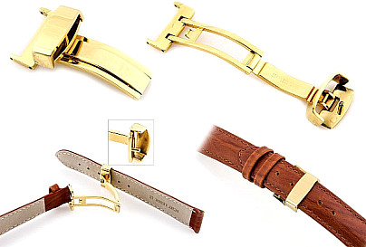   Claps for watchstraps gold 