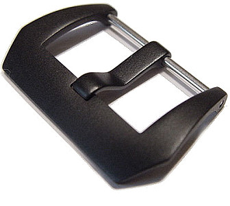  Breitdornschließe - V-Form- eloxiert schwarz zum Schrauben 