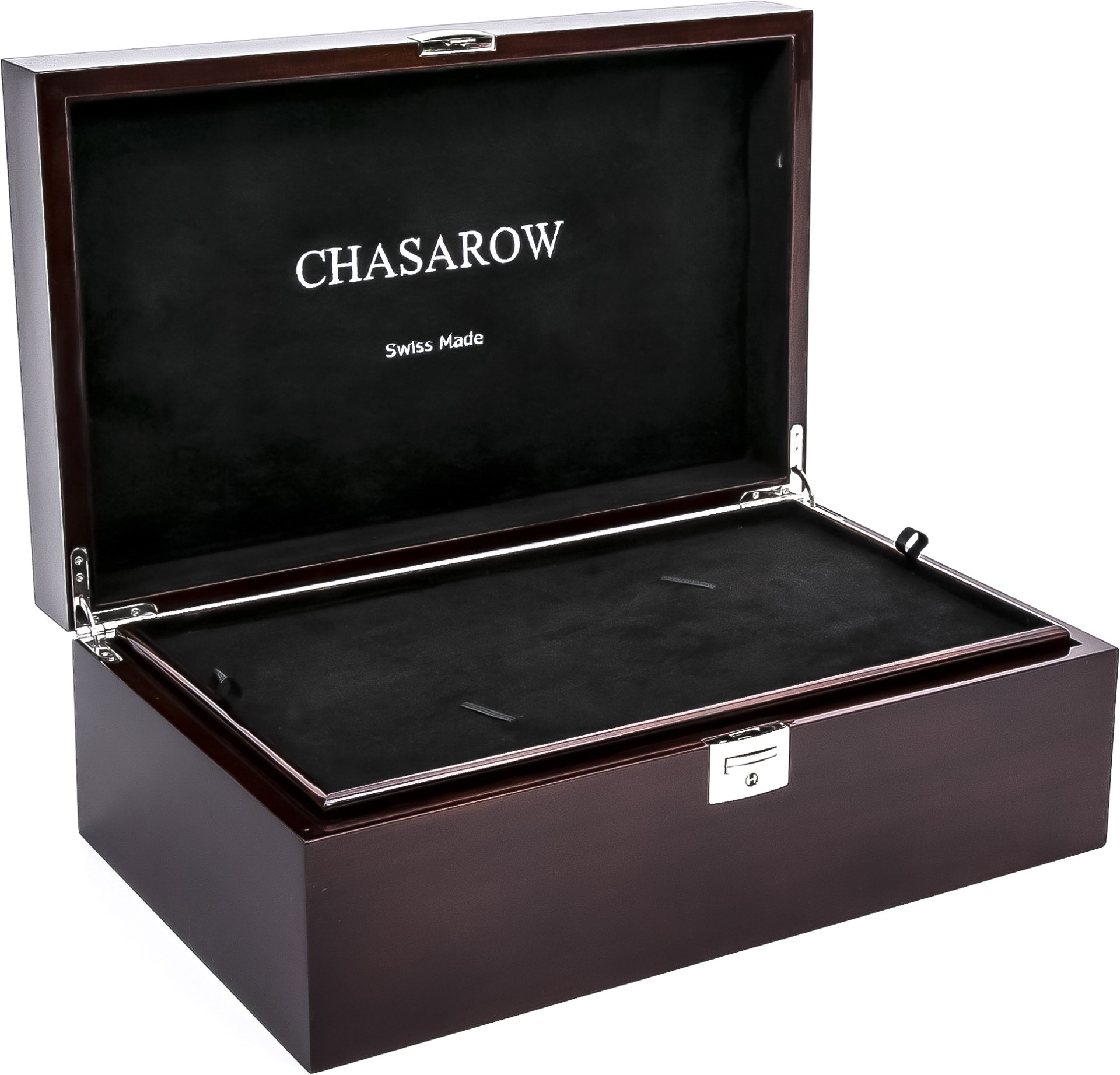  Chasarow XXL Uhrenbox für 8 Uhren aus Holz 