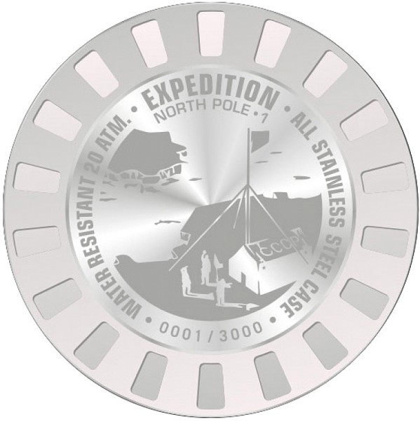 Vostok-Europe Expedition Nordpol 1 NH35 Automatik mit Stahlband silber/gelb 