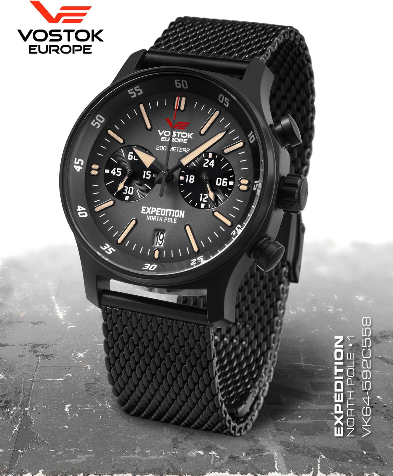  Vostok Europe Expedition Nordpol 1 Chronograph schwarz 