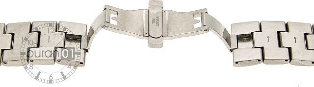   Uhrenarmband Aeronavigator Butterfly-Schließe - Edelstahl - gebürstet ohne Naht 